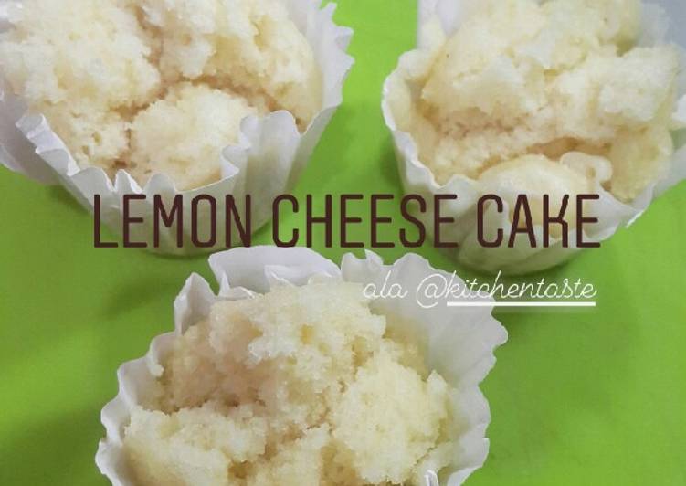 PUREE Lemon Cheese Cake Steam (No Egg) ala Kitchentaste