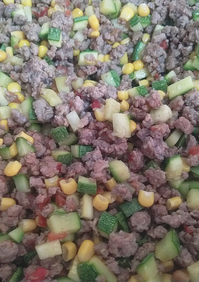 Una foto de Calabazas con carne molida
