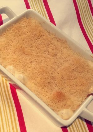 صورة لوصفة كنافة الجبنه والقشطة 😋