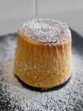 Coulant de chocolate blanco sin gluten