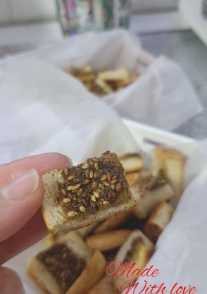 صورة لوصفة نقرشات الزعتر