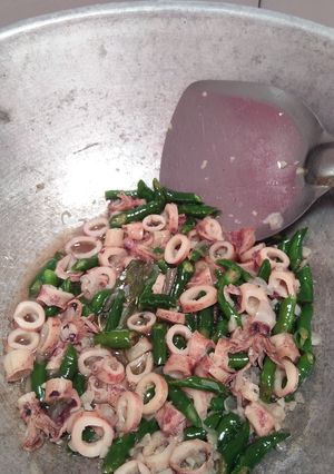 Foto resep Cumi asin cabe hijau