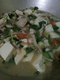 Foto resep Sop tahu, ayam dan jamur