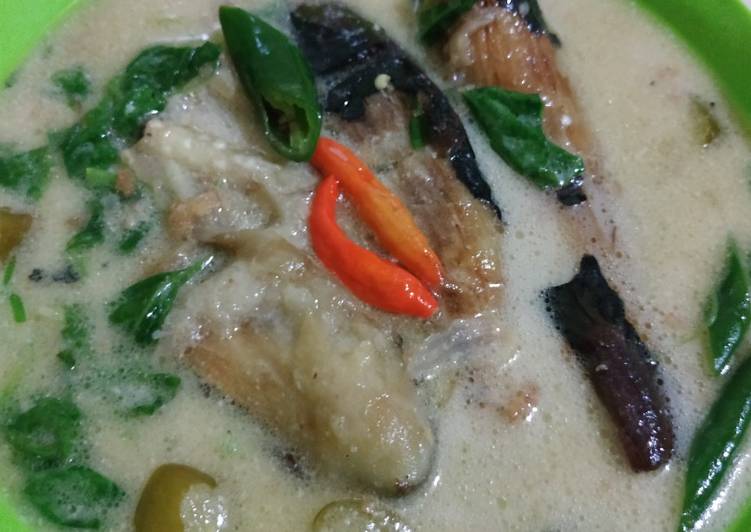 Terong Bakar santan campur bayam #0001