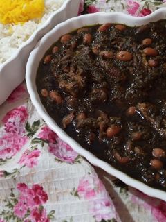 عکسی از دستور قورمه سبزی