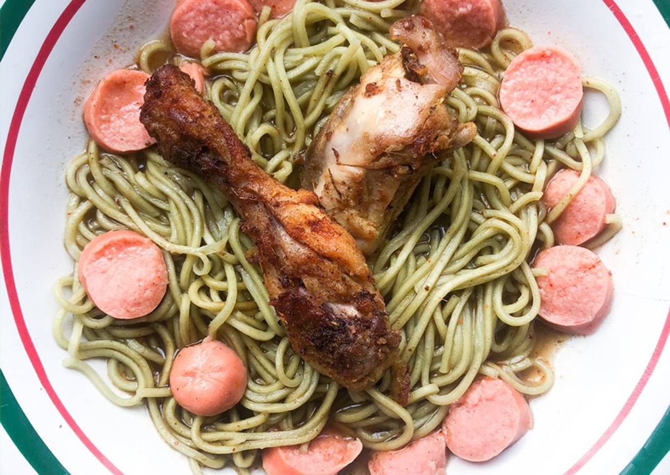 Mie Kari Ayam Goreng