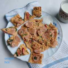 A picture of Omelet Sosis Telur Bebek.
