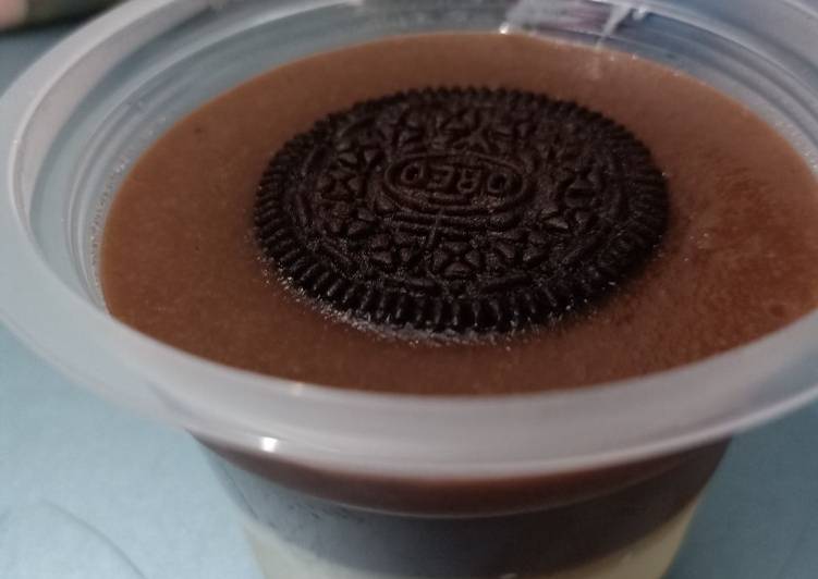 Puding Oreo Choco Cheese