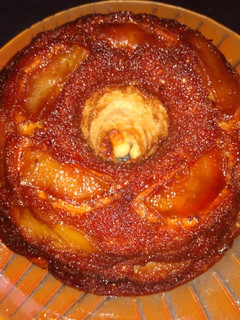 Una foto de Torta invertida de manzanas