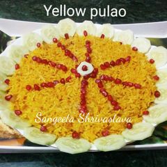 A picture of Yellow pulao.
