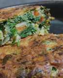 Tortilla vegana de acelga