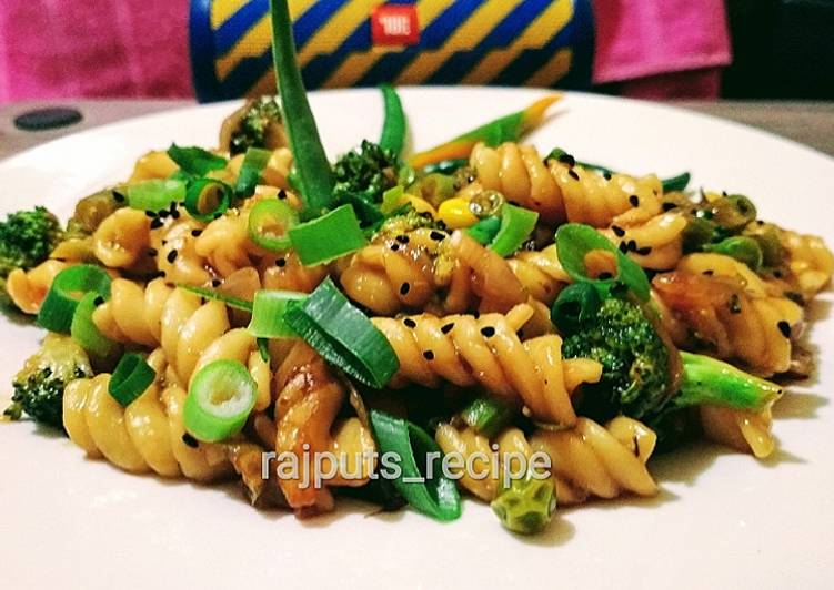 Recipe of Any-night-of-the-week Stir fry veggies Pasta