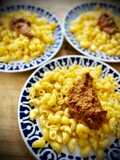 Lumache con pesto rojo de piñones y anacardos