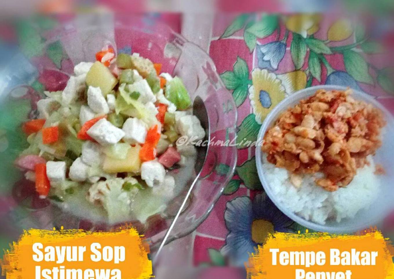Sayur Sop Istimewa & Tempe Bakar Penyet (ala anak kos)