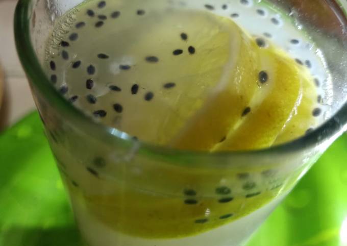 Lemon Coconut Sla (Minuman diet utk buka puasa)