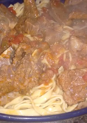 Una foto de Fideos al huevo caseros