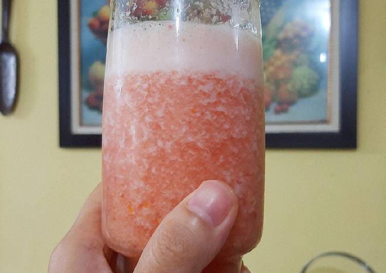 Resep Jus Tonari (tomat, nanas, strawberry) Anti Gagal