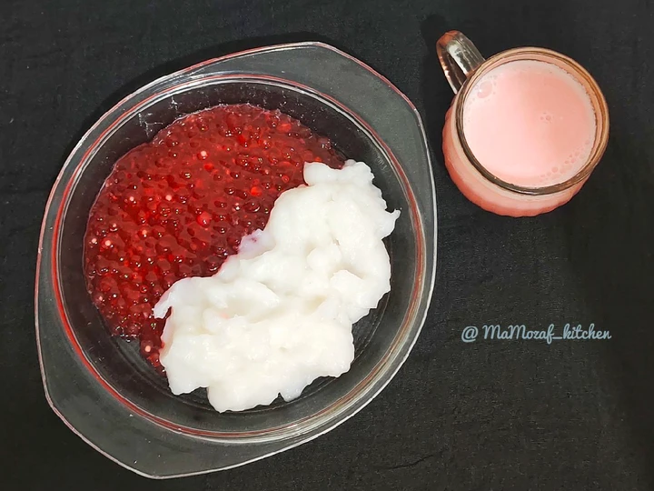 Cara Gampang Membikin Resep Bubur merah putih kuah Cocopandan yang Lezat Anti Ribet, Mantap Sekali