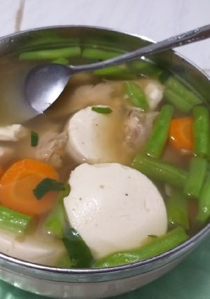 Foto resep Sop Ayam Tahu Sutra