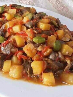 Foto resep Balado Kentang Ati Ampela Pete