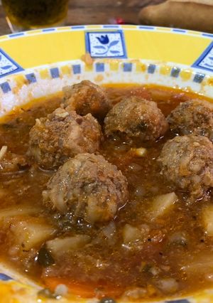 A picture of Sonoran-Style Meatballs (Albóndigas a la Sonorense).