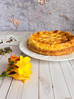 Foto de Bolo Cheesecake de Pêssego