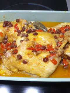 Una foto de Pollo con naranja y pasas en Instant Pot 🍗🍊👌(a presión)