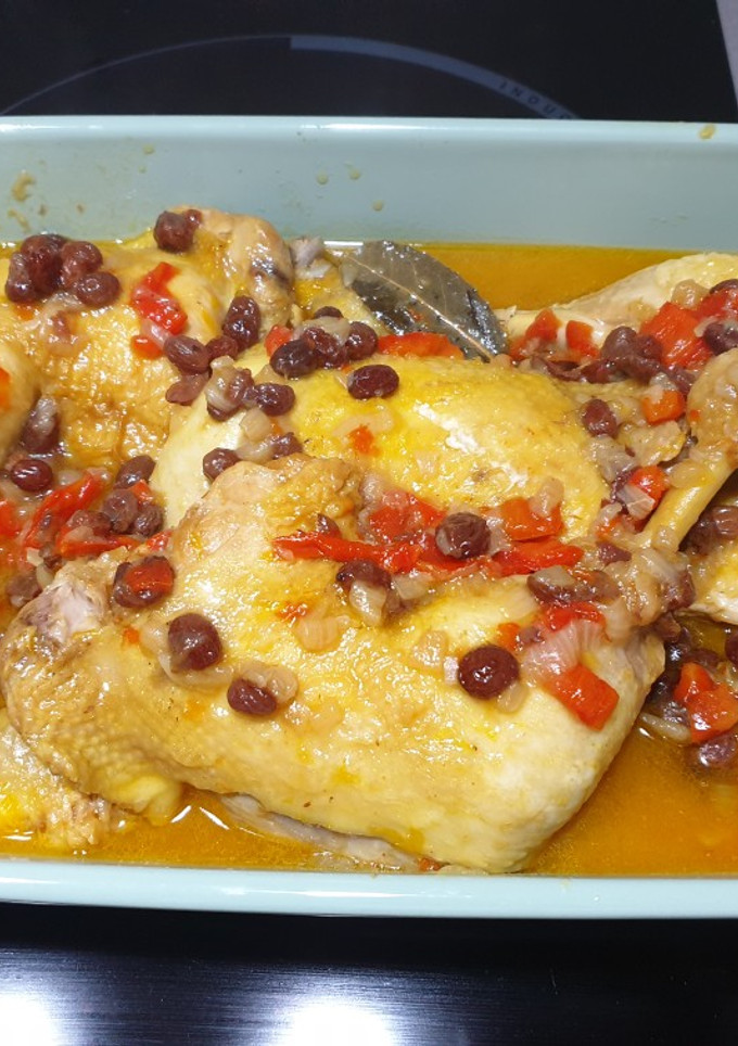 Una foto de Pollo con naranja y pasas en Instant Pot 🍗🍊👌(a presión)