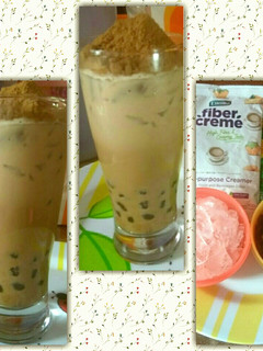 Foto resep Es Boba Milo fiber creme