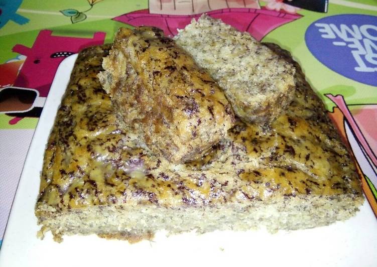 Eggless Banana Steamed Cake (no mixer, no telur, no oven)