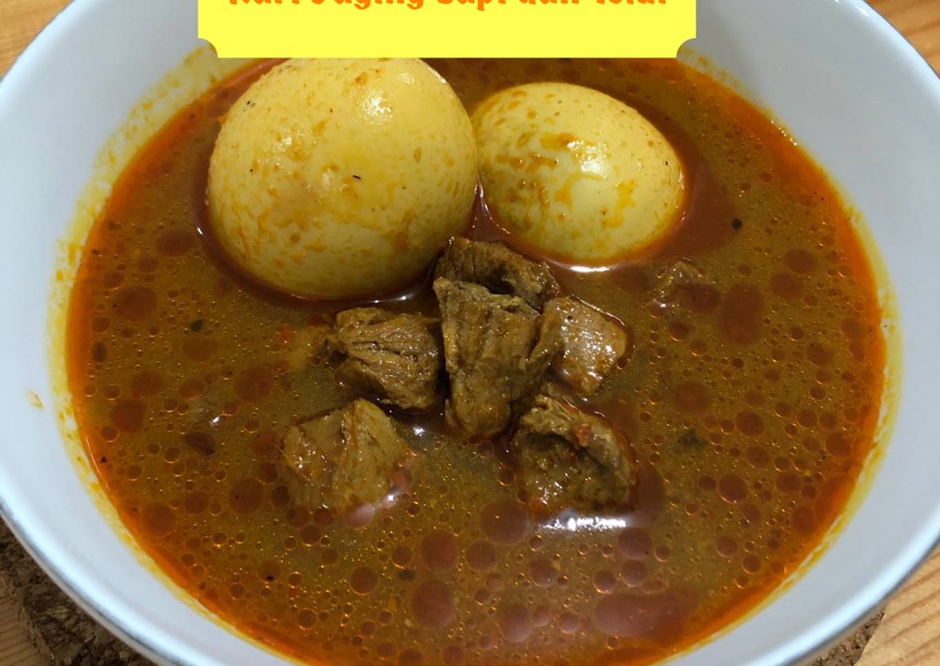 #42 Gulai Daging Sapi dan Telur