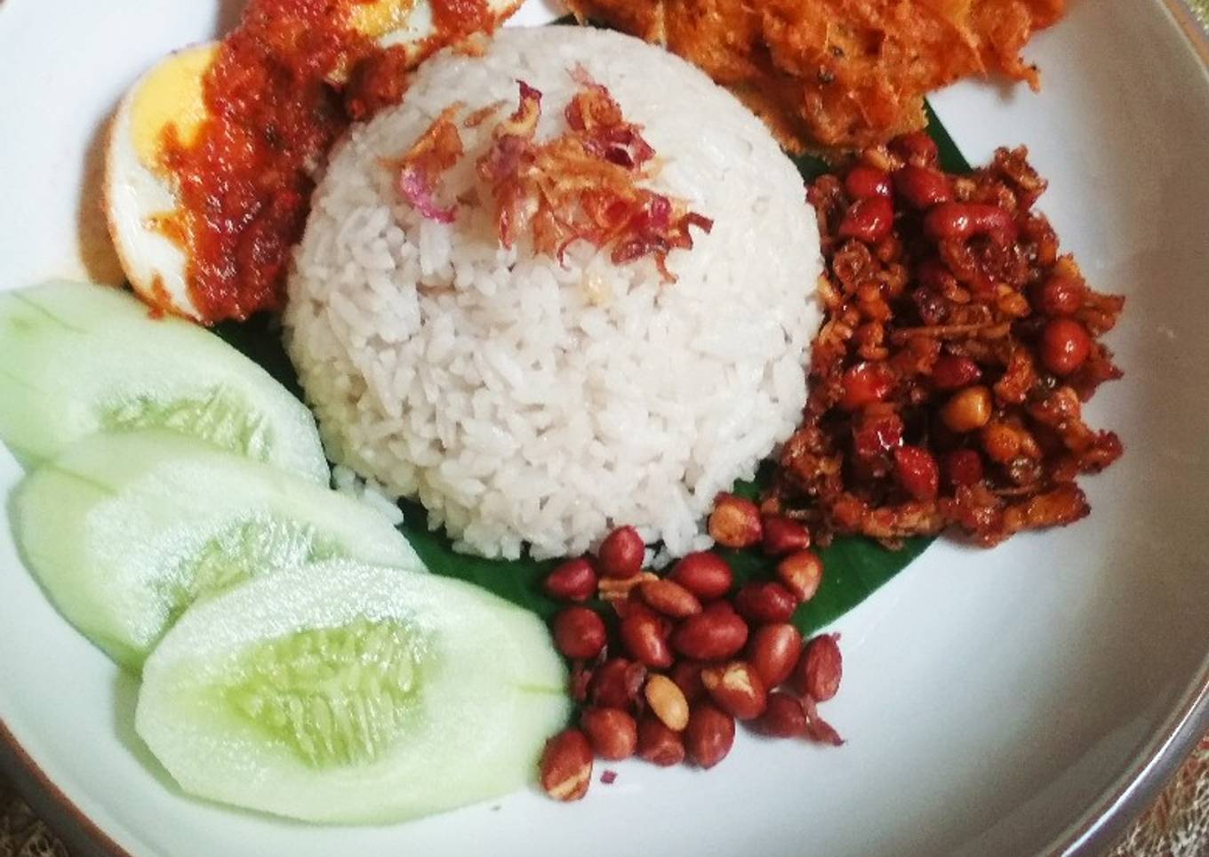 Nasi lemak ala malaysia😁