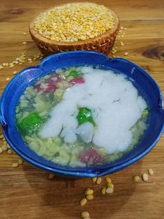 Hình của món Chè bưởi ngũ sắc.