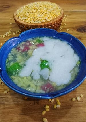 Hình của món Chè bưởi ngũ sắc.