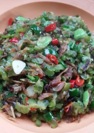 Foto resep Tumis pare tongkol suir
