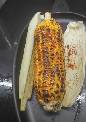 A picture of Roasted corn.