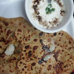 A picture of Aloo paratha.