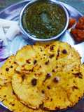 Saag,makka ki roti