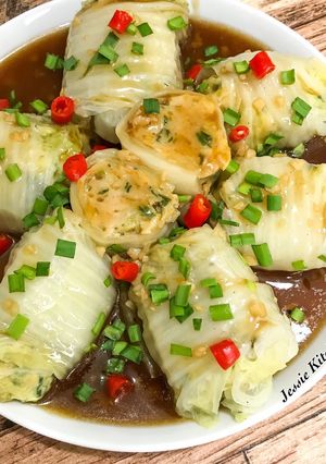 Foto resep Napa Cabbage Chicken Roll