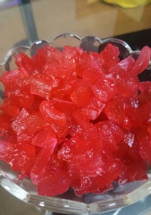 A picture of Tutti-Futti, Don't throw way water-melons peel!!.