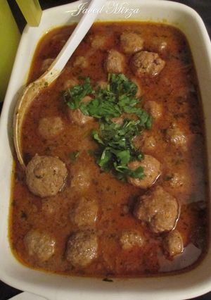 A picture of Chicken kofta curry.