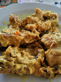 Una foto de Conejo o pollo a la mostaza