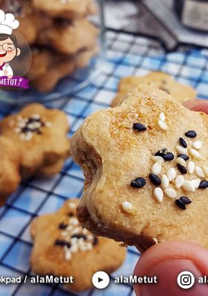 Foto resep Vegan Skippy Cookies alaMetut 👩🍳