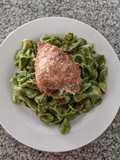 Tallarines Verdes a mi estilo - versión pasta corta