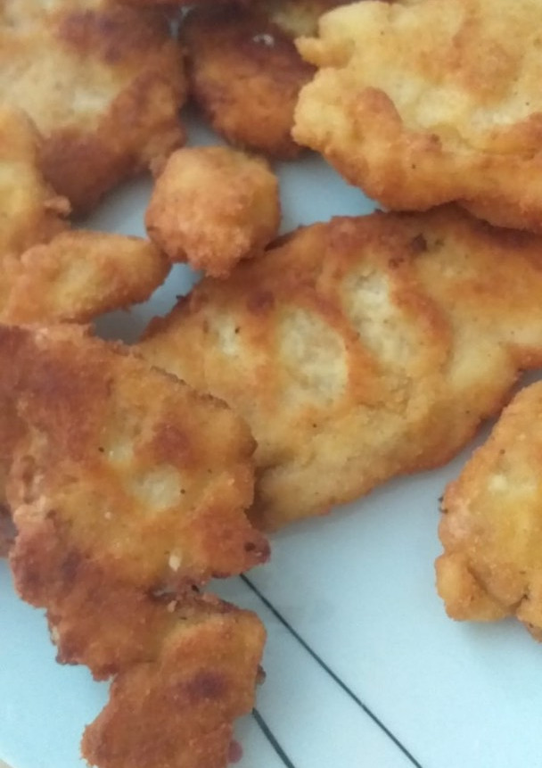 Una foto de Pechugas de pollo villeroy
