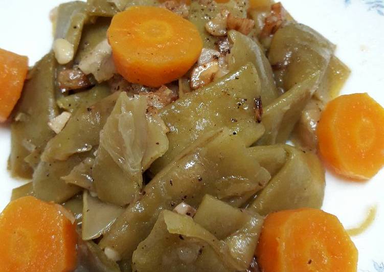 Judías verdes con ajitos