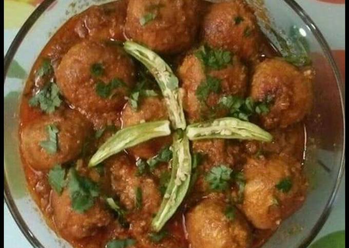 Simple Way to Make Quick Chicken Kofta Curry😍😋