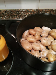 Una foto de Papas arrugás