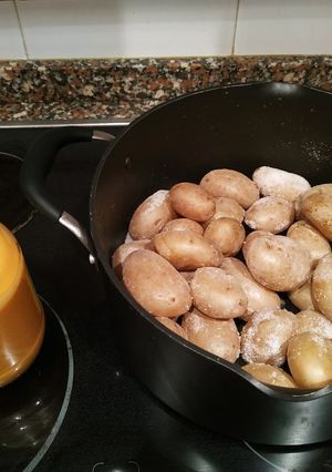 Una foto de Papas arrugás