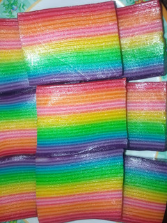 Foto resep Kue lapis pelangi beras